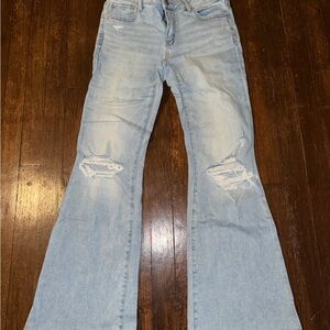 American Eagle Outfitters Light Wash Flare Leg Jeans